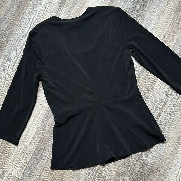 WHITE HOUSE | BLACK MARKET • XS • black • lined • 3/4 sleeve • woman’s top - Picture 8 of 10